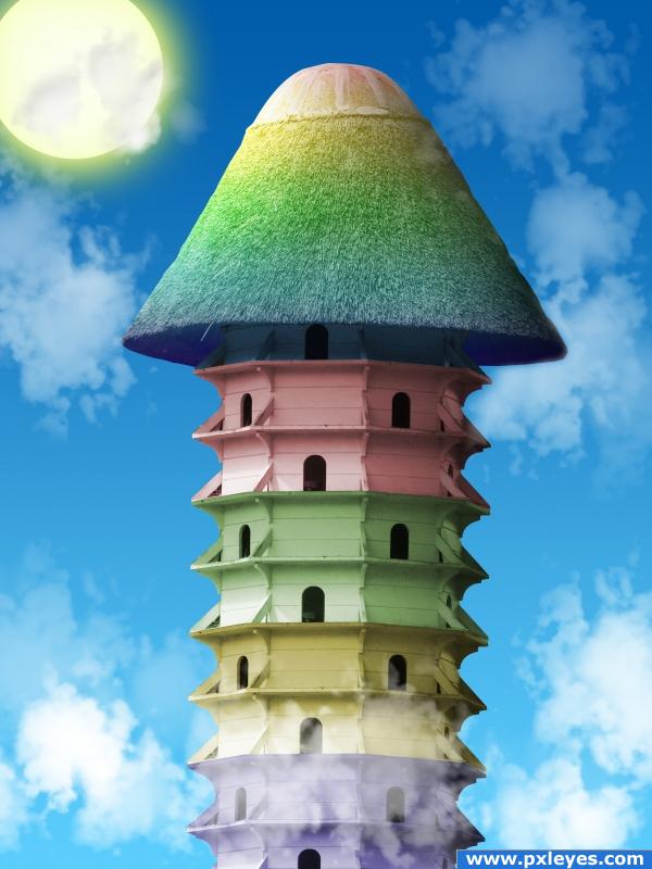 Birdhouse Tower